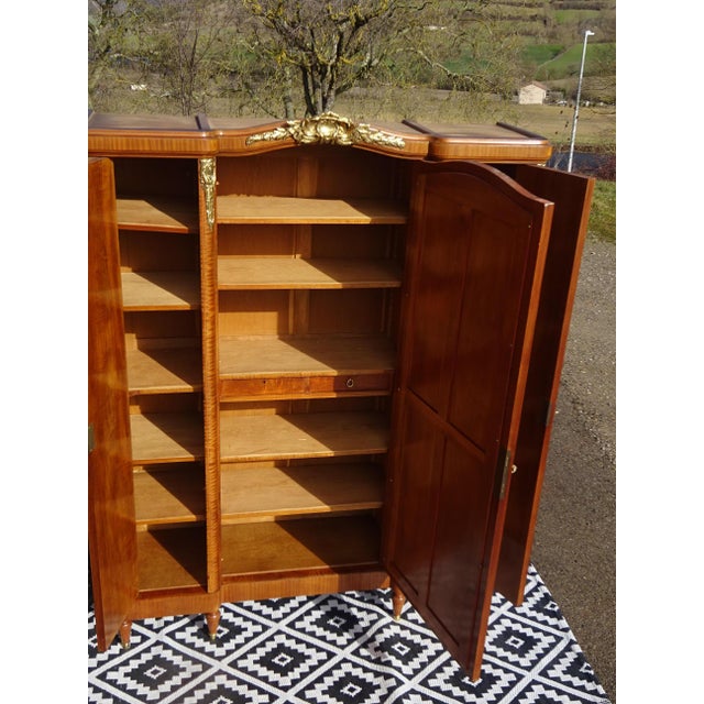 Louis XVI Wardrobe in Marquetry and Bronze, 1920s For Sale - Image 18 of 18