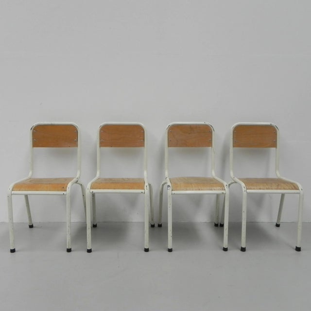 School Desk Chairs, Set of 4 For Sale - Image 14 of 18