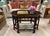 Striking vintage Maitland-Smith octagonal coctail table featuring a richly lacquered faux tortoise shell top set within a...