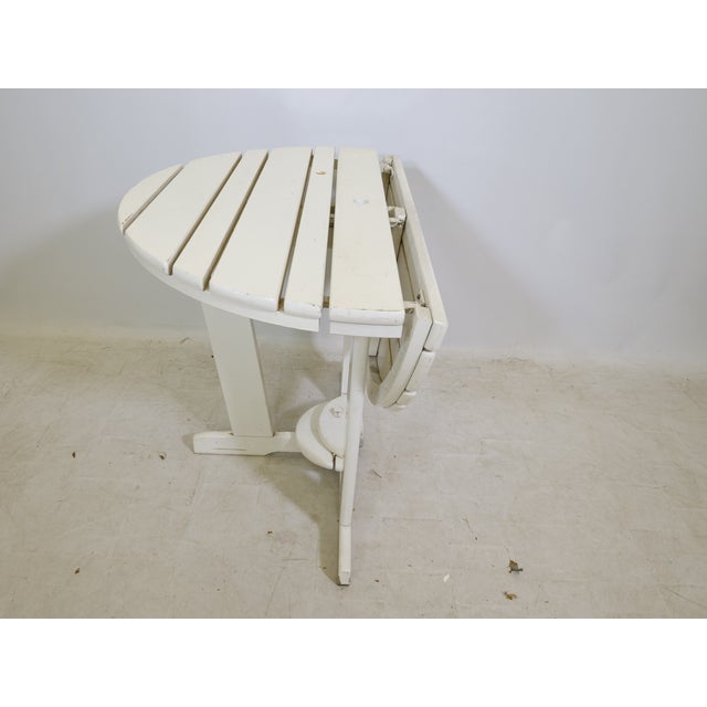 Vintage Wooden Riviera Folding Garden Table from Triconfort, 1970s For Sale - Image 6 of 7
