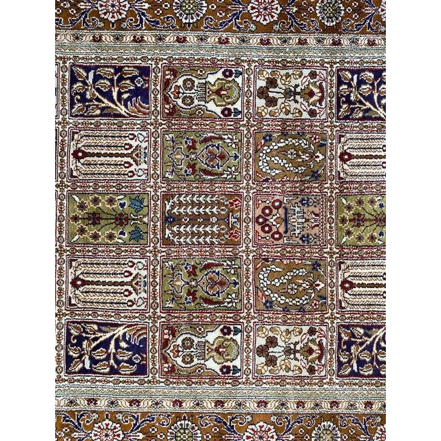 Vintage Fine Silk Hereke Style Rug For Sale - Image 4 of 18