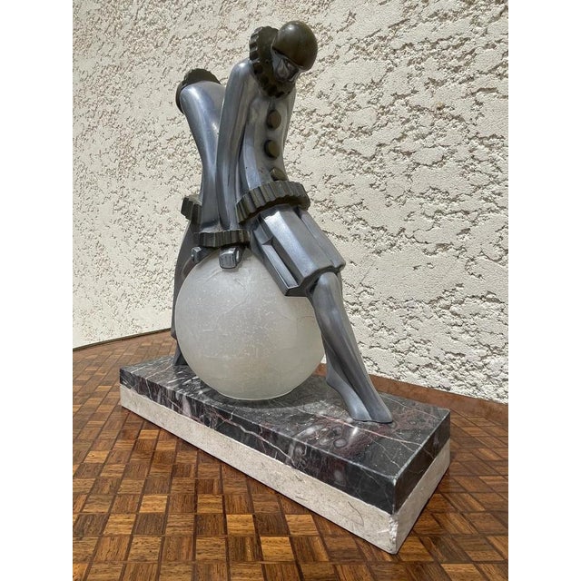 Art Deco Lamp from Pierrot and Pierrette For Sale - Image 4 of 13