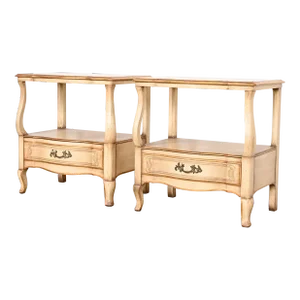 John Widdicomb French Provincial Louis XV Nightstands, 1950s