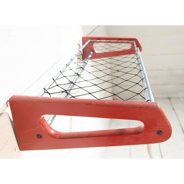 This industrial piece of furniture, made of wood and aluminum, was produced in the 1960s by Soborg Mobelfabrik. The unique...