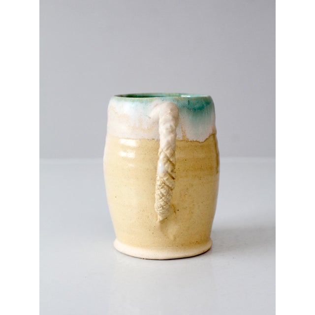 Vintage Coastal Studio Pottery Mug For Sale - Image 6 of 11