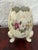Capodimonte Mid Century Japanese Porcelain Cracked Egg Vase With Roses For Sale - Image 4 of 4