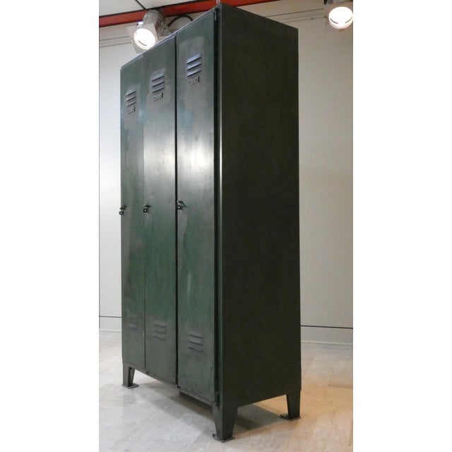 Mid-Century Modern Vintage Italian Metal Military Locker from Officina Di Ricerca, 1960s For Sale - Image 3 of 17