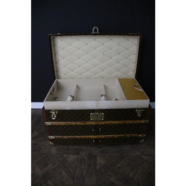 Monogram Canvas Courier Trunk from Louis Vuitton, 1920s For Sale - Image 10 of 18