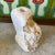 1970s Rustic White Stone Candle Holder For Sale - Image 4 of 6