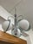Gray Vintage Space Age Steel and Glass Pendant Light, 1970s For Sale - Image 8 of 11