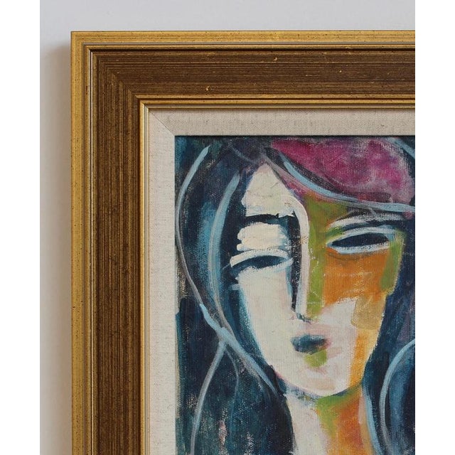 Hidden Portraits IV, 1980s, Acrylic on Canvas, Framed For Sale - Image 3 of 14