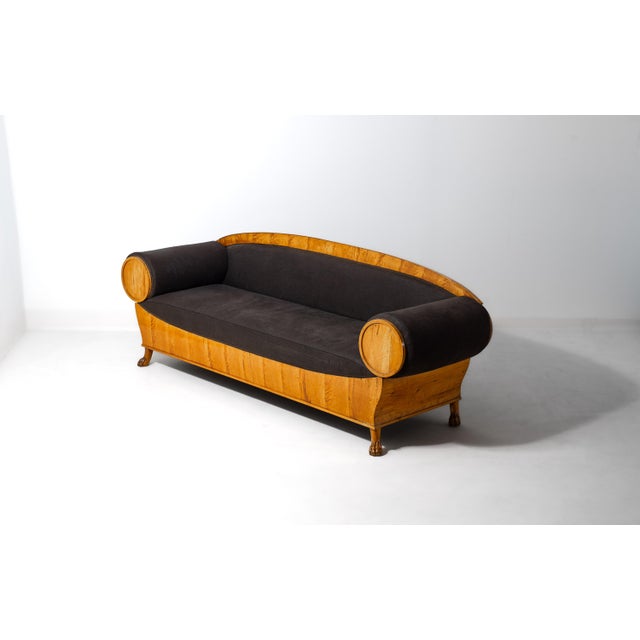 Art Nouveau Geometric Sofa, Sweden, 1920s For Sale - Image 3 of 15
