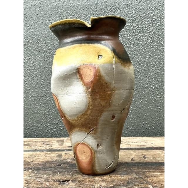 Vintage Original Studio Pottery Skull Vase For Sale - Image 9 of 12