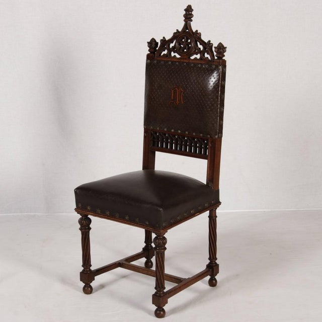 Antique Neo-Gothic Chairs, 1910, Set of 6 For Sale - Image 11 of 18