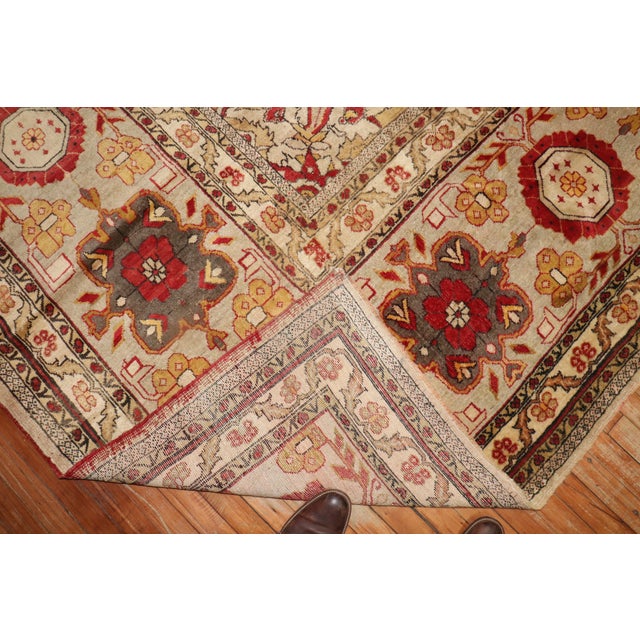 Textile Antique Turkish Sivas Square Rug For Sale - Image 7 of 18