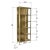 Contemporary Brass Display Cabinet For Sale - Image 3 of 9