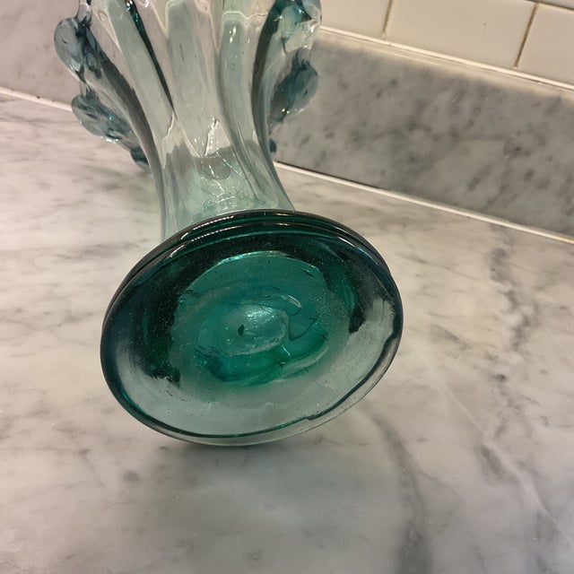 Formia Murano Vase Attrib Murano, Rare. Coastal, Mid Century Modern, Boho For Sale - Image 4 of 4