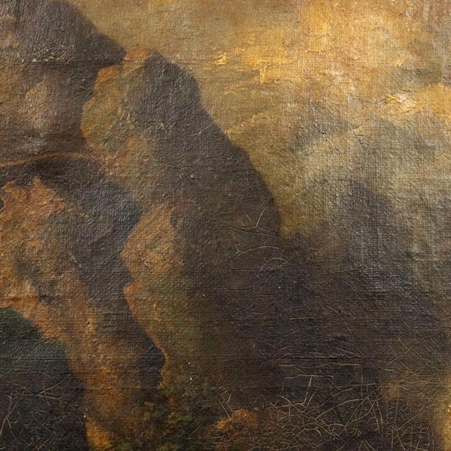 Textile Untitled, 1800s, Oil on Canvas For Sale - Image 7 of 11