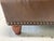 Napa Brown Leather Sofa With Nail Head Treatment, Late 20th Century For Sale - Image 4 of 8