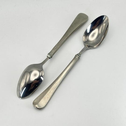 Silver Kirk Stieff “Fairfield” Vintage Pewter Flatware Set: 68-Piece Service for 12 With Serving Pieces and Vintage Storage Chest For Sale - Image 8 of 18