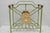 Vintage Italian Neoclassical Green Wrought Iron Book Magazine Rack W/ Shield For Sale - Image 15 of 15