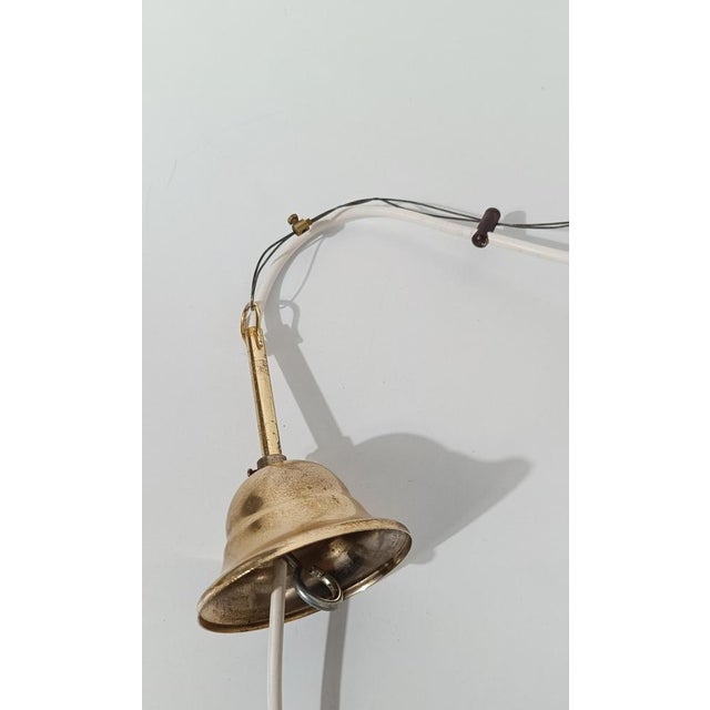 Large Vintage Pendant Light in Swirl Opaline Murano Glass, Italy, 1970s For Sale - Image 15 of 17