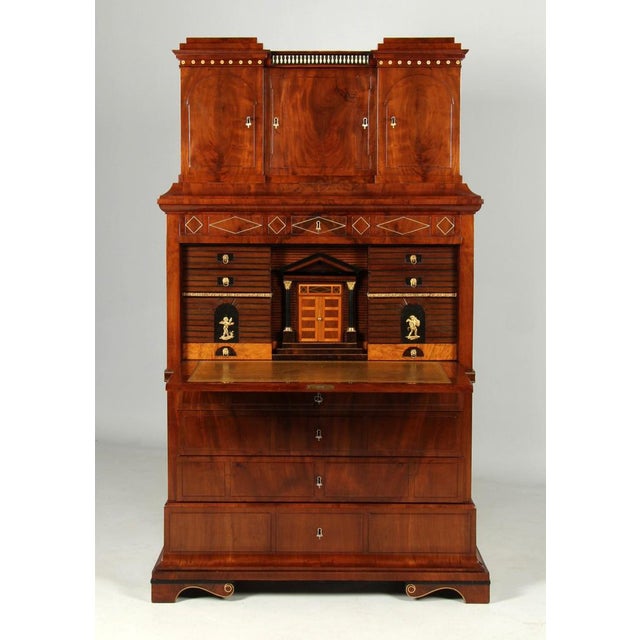 Danish Biedermeier Secretary with Secret Compartments, 1830 For Sale - Image 3 of 18