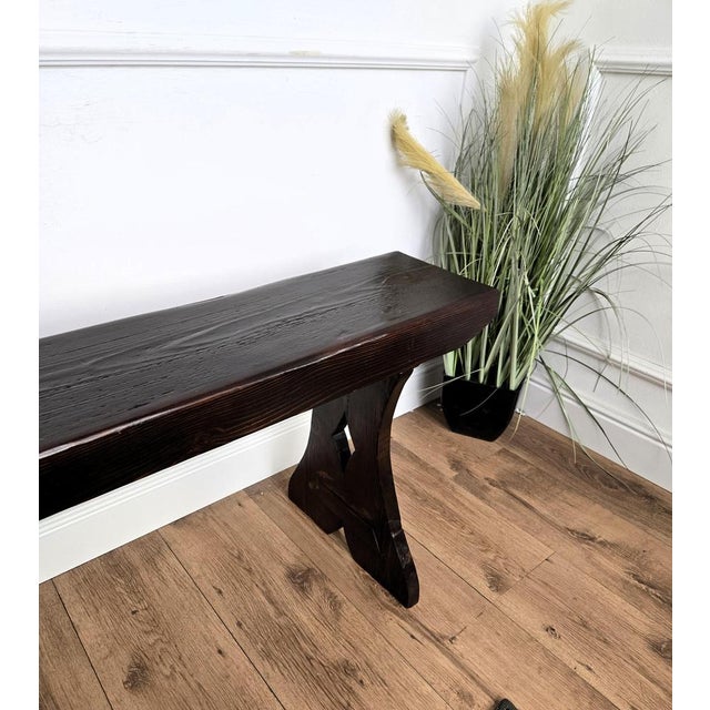 Italian Antique Wooden Bench, 1890s For Sale - Image 6 of 10