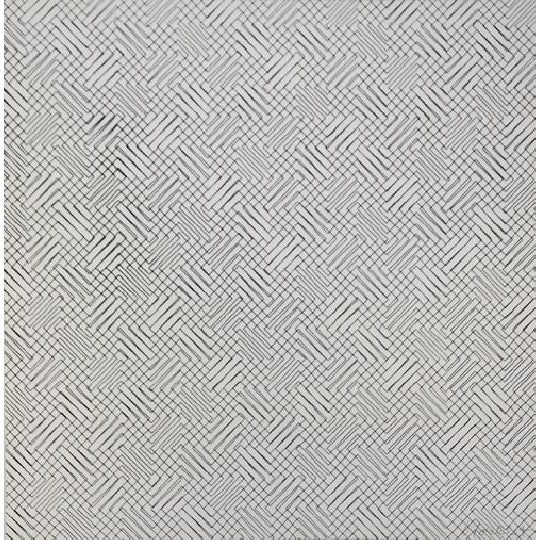 François MORELLET 2 trames de chevrons-positif, 1959 Handsigned silkscreen in pencil by François MORELLET, unumbered...