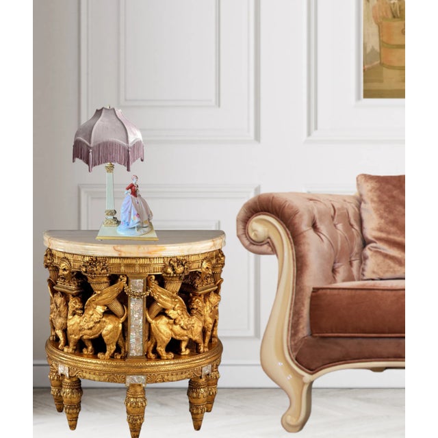 Royal Dux Porcelain Lady Holding Her Dog Table Lamp For Sale - Image 12 of 18