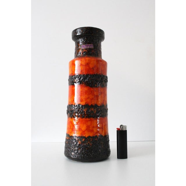Mid-Century Modern Fat Lava Model 205 32 Vase from Scheurich Keramik, 1960s For Sale - Image 3 of 7