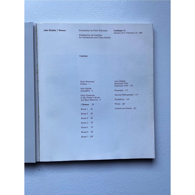 1980s 1980 7 Houses, John Hejduk, First Edition Book For Sale - Image 5 of 9