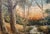 Wood Luigi Martini Oil Painting on Canvas 1800s Landscape Carved Wood Frame For Sale - Image 7 of 8