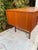 Mid 20th Century Danish Mid Century Modern Teak Executive Desk With Rear Bookcase For Sale - Image 4 of 10
