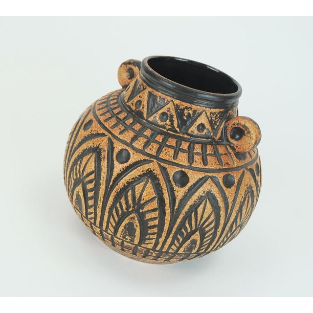 Mid-Century Modern Mid-Century Jasba Model N 312 11 20 Vase with Abstract Decor from Jasba For Sale - Image 3 of 11