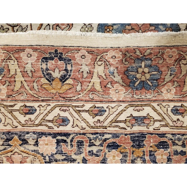 Traditional Extremely Fine Antique Sivas Handmade Carpet, Red and Green, All-over Design For Sale - Image 3 of 11
