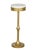 Matthew Izzo Home Chalice Brass Finished Iron and Banswara Marble Top Drinks Table For Sale - Image 4 of 4