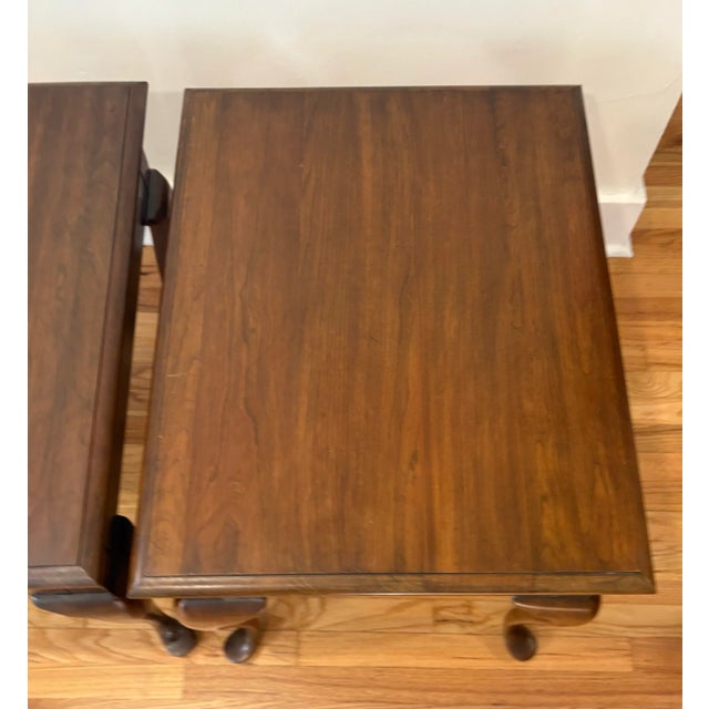 Pennsylvania House 1990s Pennsylvania House Queen Anne Style End Tables, a Pair For Sale - Image 4 of 12