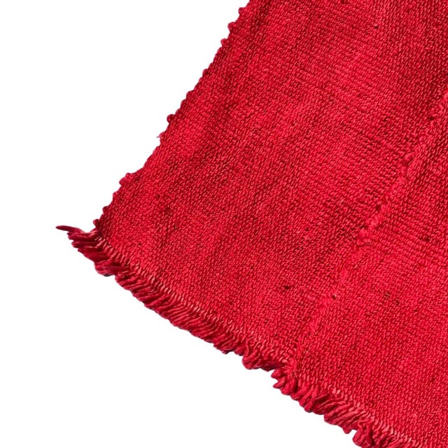 African Early 20th Century Red Mudcloth Textile Mali 60.5 x 45 For Sale - Image 3 of 9