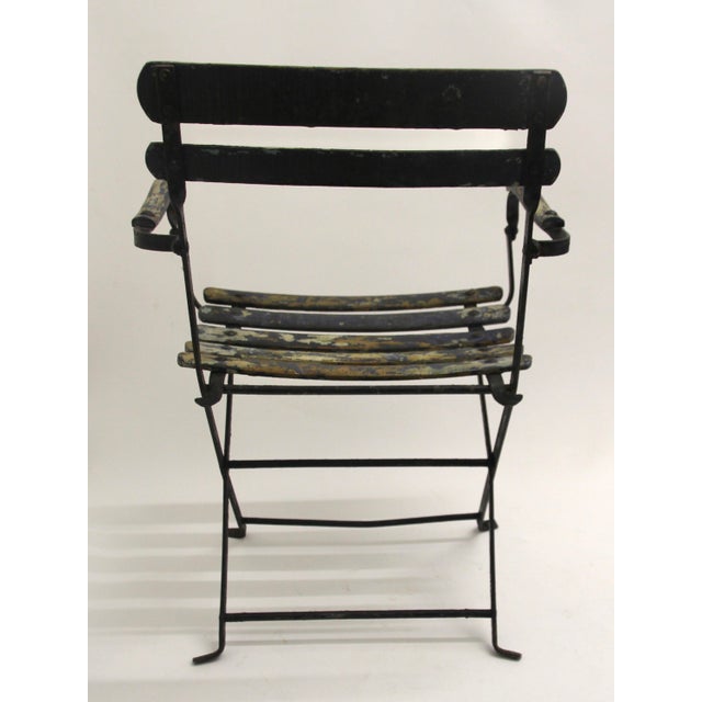 French Children's Garden Folding Chair, 1930s For Sale - Image 3 of 9