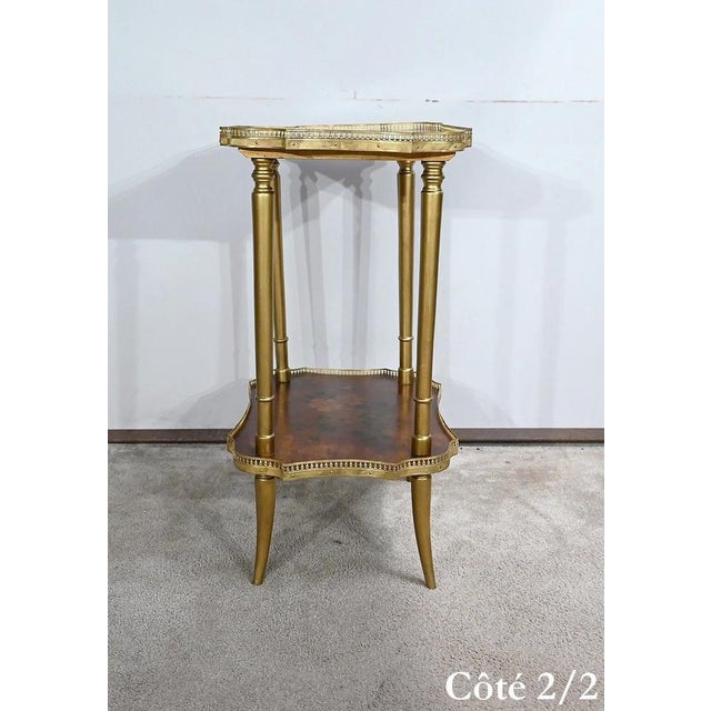 Small Lounge Table in Moucheté Cedar with Painted Decor, 1920s For Sale - Image 14 of 18
