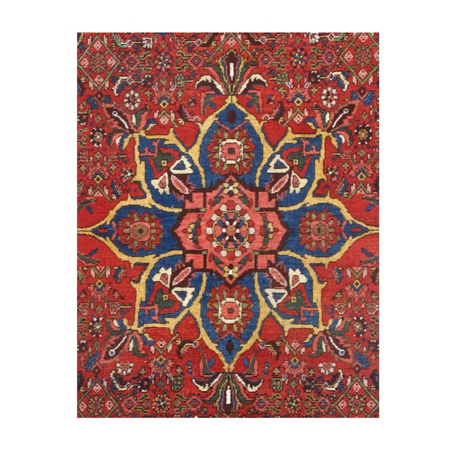 Asian Antique Antique Bidjar Rug 3'7'' X 5'2'' For Sale - Image 3 of 3