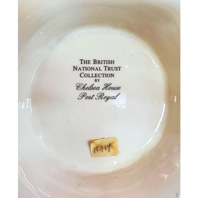 Italian Chelsea House British National Trust Collection "Port Royal" Hand-Painted Italian Cachepot, C 1990 For Sale - Image 3 of 9