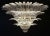 Art Deco Murano Palmette Ceiling Light on Four Levels, 163 Trasparent Glasses For Sale - Image 3 of 9