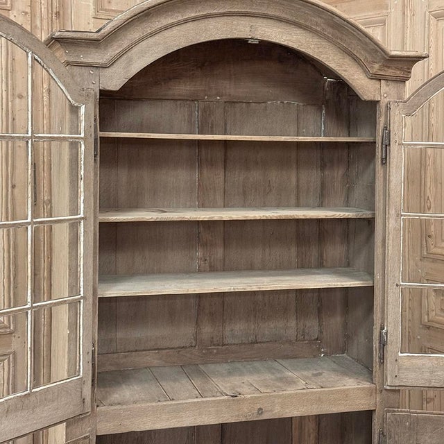 18th Century French Provincial Stripped Oak Bookcase For Sale - Image 17 of 18