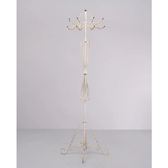 France Provincial Standing Coat Rack, 1950s For Sale - Image 9 of 9