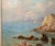 Blue Vintage French Andre Galzenati Impressionism Seascape Nautical Oil Painting Art For Sale - Image 8 of 13