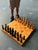 Vintage Boho Monumental Carved Wood Chess Board For Sale - Image 9 of 12