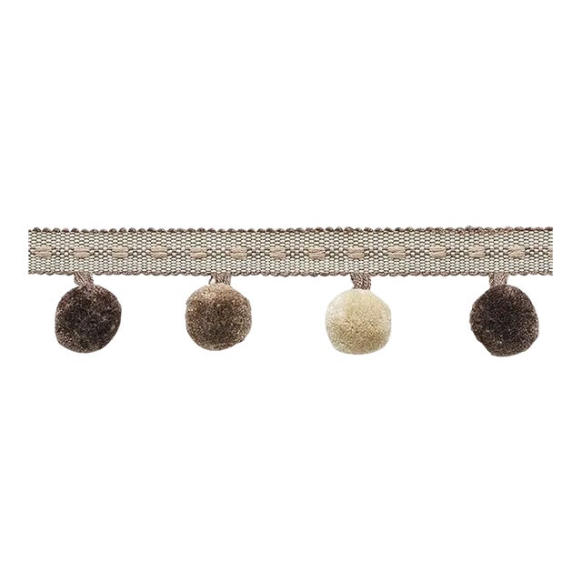 Sample - Schumacher Poms in Taupe For Sale