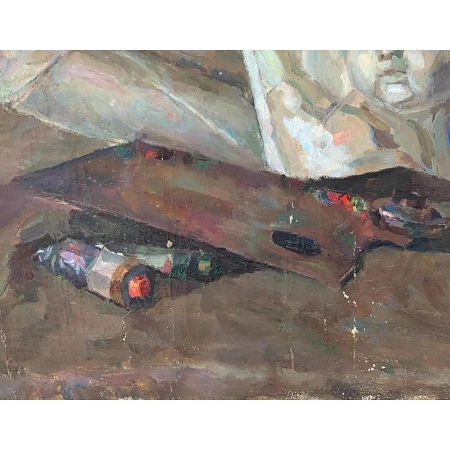 1960s Still-Life Oil Painting Original Art Ukrainian Artist Sokllovsky G. 1960s For Sale - Image 5 of 6